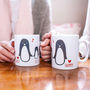 Personalised Penguin Family Christmas Mug, thumbnail 1 of 5