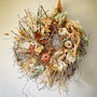 Dried Flower Bespoke Wreath Hazel, thumbnail 1 of 6
