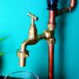 Personalised Copper Pipe Drink Dispenser In Solid Brass, thumbnail 3 of 7