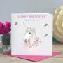 Girls Birthday Card Unicorn, thumbnail 1 of 1