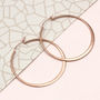 Contemporary 18ct Gold Plated Or Sterling Silver Hoops, thumbnail 1 of 7