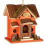 Sunset Lodge Personalised Orange Wooden Bird House, thumbnail 3 of 8