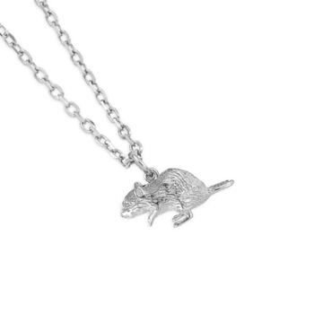 Personalised Sterling Silver Gerbil Necklace, 3 of 6