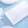 Aurora Cz Threader Earrings In Sterling Silver, thumbnail 6 of 9