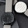 Personalised Mens Black And Grey Watch In Gift Box, thumbnail 1 of 9