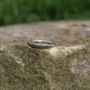 Hammered 2mm Ring In Sterling Silver, thumbnail 3 of 7