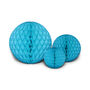 Honeycomb Ball Trio Bright Blue, thumbnail 1 of 4