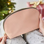 Personalised Blush Leather Toiletry Bag, thumbnail 2 of 5