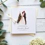 Handmade Christmas Wedding Card Christmas Tree Design, thumbnail 1 of 6