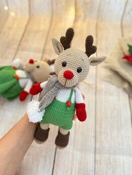 Christmas Gift, Santa`s Reindeer Toy, Rudolph, 4 of 8