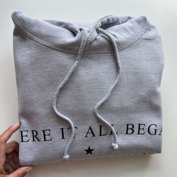 Personalised “Coordinates Hoodie – Where It All Began”, 8 of 12