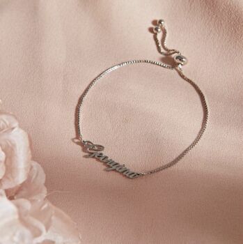 Personalised Name Tennis Bracelet, 3 of 7