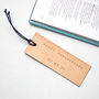 Luxury Personalised Leather Bookmark, thumbnail 2 of 8