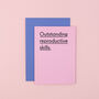 'Outstanding Reproductive Skills' Funny New Baby Card, thumbnail 2 of 4