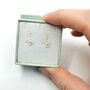 Sterling Silver Daisy Stud Earrings, thumbnail 6 of 8