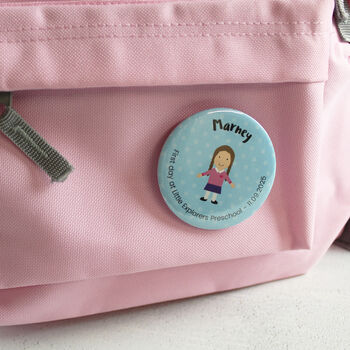 First Day At Pre School Or Nursery Badge Or Keyring, 2 of 7