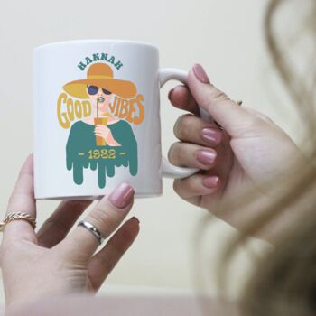 Personalised 70's Retro Mug, 3 of 6