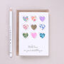 Personalised Mother's Day Liberty Nine Heart Card, thumbnail 1 of 5