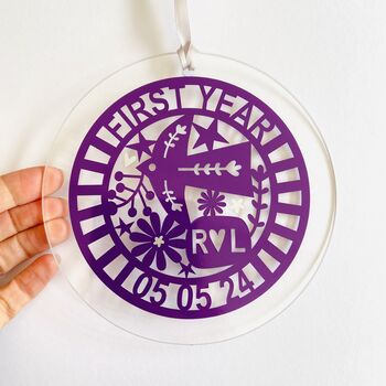 Personalised 1st Anniversary Keepsake, 5 of 10