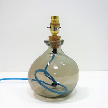 Recycled Glass Lamp | 24cm Blown Glass | Ten Colours, 5 of 11