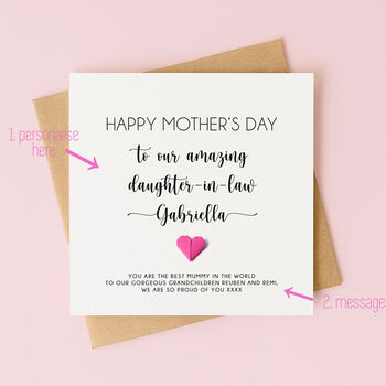 Mother's Day Card For Daughter In Law, 2 of 4