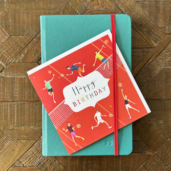 Red Tennis Birthday Card, 5 of 5