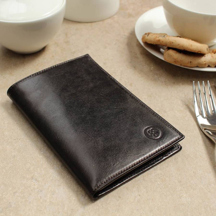 leather breast pocket / jacket wallet. 'the pianallo' by maxwell scott