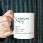 Grandad Rules Coffee Mug, thumbnail 5 of 5