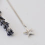 Starfish Necklace In Sterling Silver, thumbnail 3 of 12