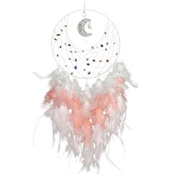 Moon Charm Dream Catcher Decor With Natural Stone, 4 of 6