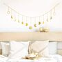 Gold Bohemian Moon Phase Garland For Home Office, thumbnail 8 of 8