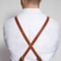 Personalised Leather Apron Cross Straps, thumbnail 6 of 12