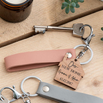 Personalised His And Hers New Home Keyring Gift Set, 5 of 10