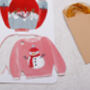 12 Christmas Gift Tags With Cute Christmas Jumper Design And Gold Twine, thumbnail 4 of 4