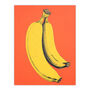 Banana Orange Graphic Fun Fruit Kitchen Wall Art Print, thumbnail 6 of 6