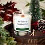 On Santas Naughty List Funny Christmas Candle Gift For Friend, thumbnail 6 of 8
