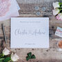 Personalised Modern Heart Design Wedding Guest Book, thumbnail 4 of 11
