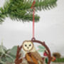 Owl Christmas Tree Decoration, thumbnail 2 of 4