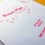 'The Raya' Personalised Letterpress Baby Cards, thumbnail 3 of 5