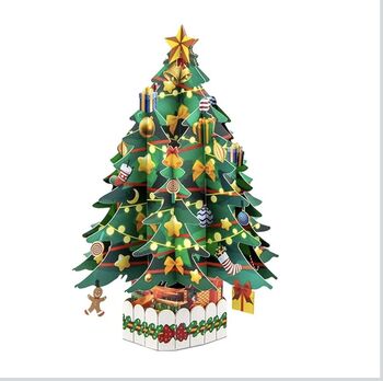 Pop Up 3D Christmas Tree Greeting Card, 2 of 4