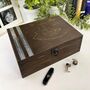 Wooden Cufflink And Watch Box With Copper Message, thumbnail 3 of 9