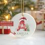 Ceramic Inital Christmas Ornament, thumbnail 2 of 3