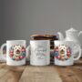 Personalised West Highland Terrier Summer Floral Dog Wreath Gift Keepsake Mug, thumbnail 2 of 2
