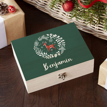 Personalised Woodland Deer Christmas Eve Box, 7 of 11