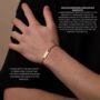 Personalised Name, Date, Symbols Cuban Link Chain Bracelet, Curb Chain, thumbnail 3 of 10