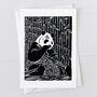 A Pack Of Six Lino Cut Cards, thumbnail 7 of 7
