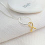 Sterling Silver Xo Hugs And Kisses Necklace, thumbnail 5 of 5