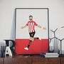 Shane Long Southampton Football Poster, thumbnail 1 of 3