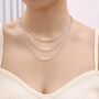 Minimalist Dainty Paperclip Chain Choker Necklace, thumbnail 1 of 12