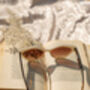 Cream Thick Diamond Frame Sunglasses, thumbnail 4 of 9